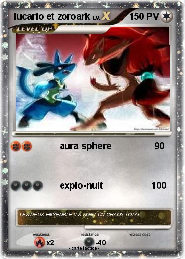 Pokemon lucario et zoroark