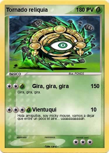 Pokemon Tornado reliquia
