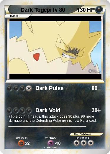 Pokemon Dark Togepi lv 80