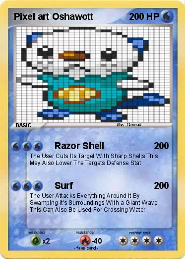 Pokemon Pixel art Oshawott