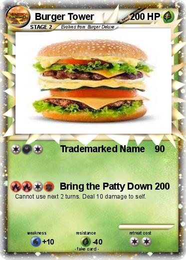 Pokemon Burger Tower