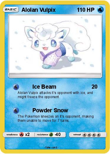 Pokemon Alolan Vulpix