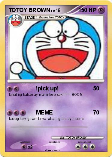 Pokemon TOTOY BROWN