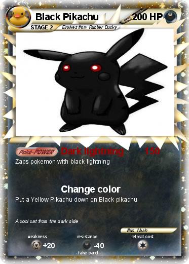 Pokemon Black Pikachu