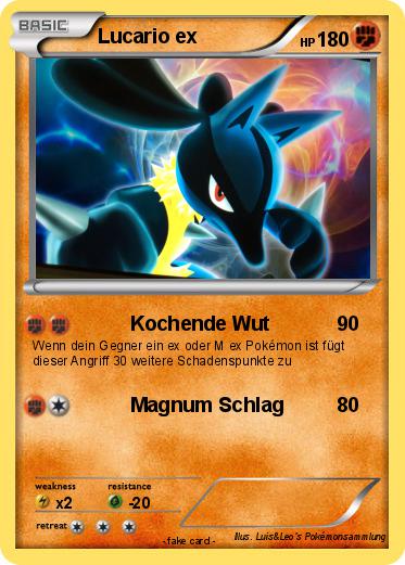 Pokemon Lucario ex