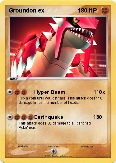 Pokemon Groundon ex                     1