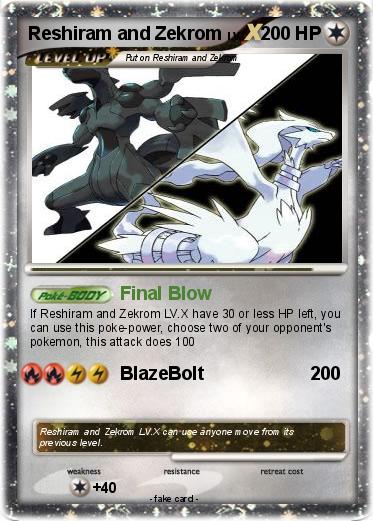 Pokemon Reshiram and Zekrom
