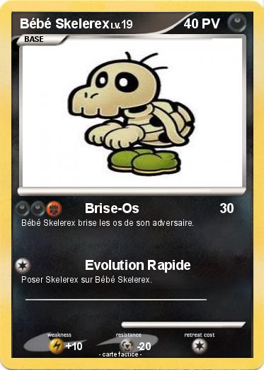 Pokemon Bébé Skelerex