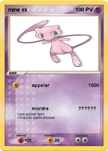 Pokemon mew ex