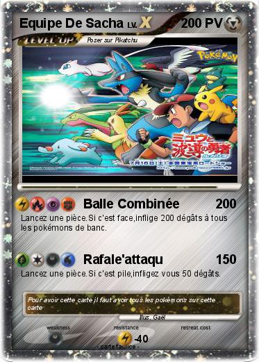 Pokemon Equipe De Sacha