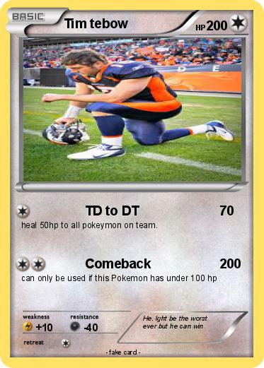 Pokemon Tim tebow