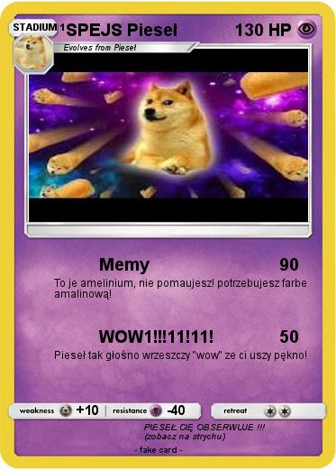 Pokemon SPEJS Pieseł