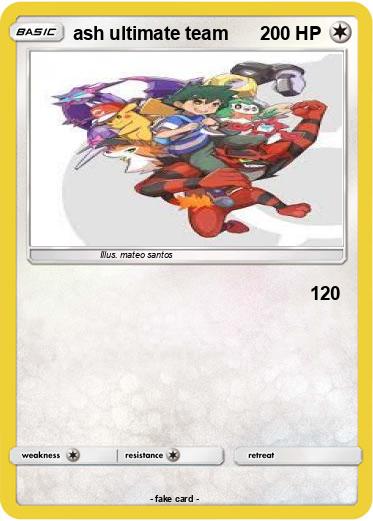 Pokemon ash ultimate team