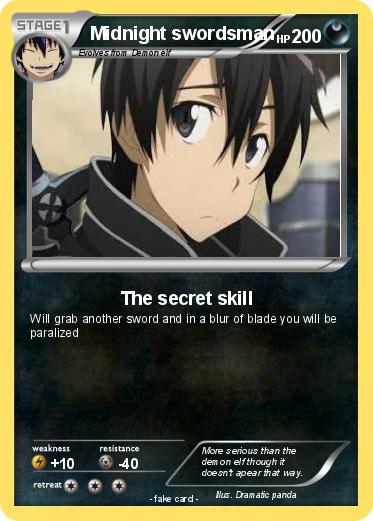 Pokemon Midnight swordsman