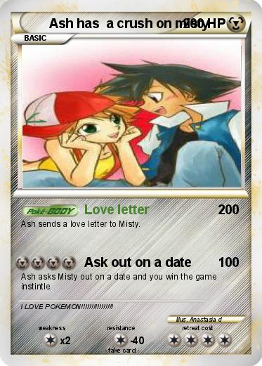 Pokemon Ash has  a crush on misty