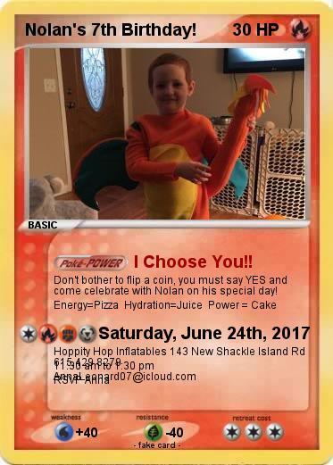 Pokemon Nolan's 7th Birthday!
