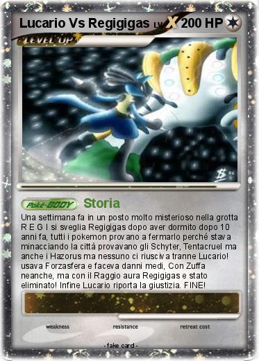 Pokemon Lucario Vs Regigigas