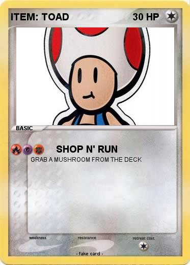 Pokemon ITEM: TOAD