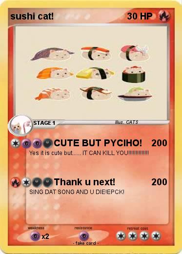 Pokemon sushi cat!