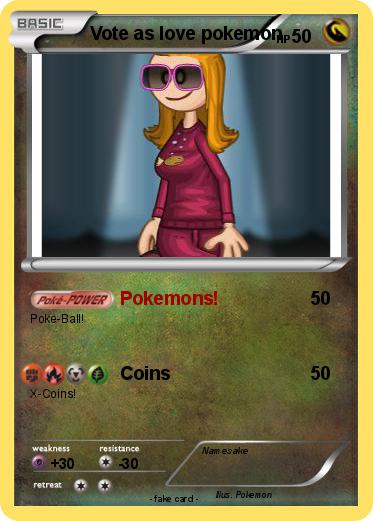 Pokemon Vote as love pokemon