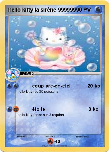 Pokemon hello kitty la sirène 999999
