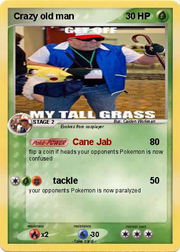 Pokemon Crazy old man