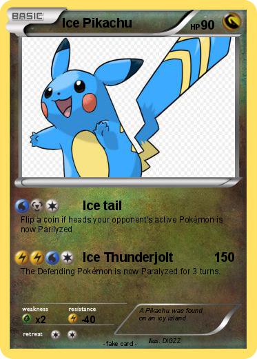 Pokemon Ice Pikachu
