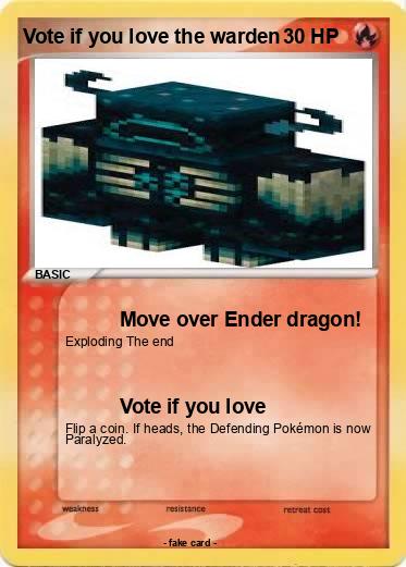 Pokemon Vote if you love the warden