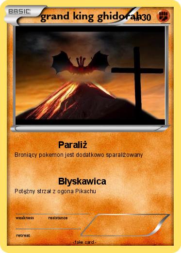 Pokemon grand king ghidorah