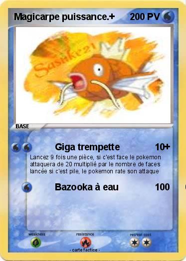 Pokemon Magicarpe puissance.+