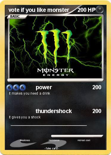 Pokemon vote if you like monster