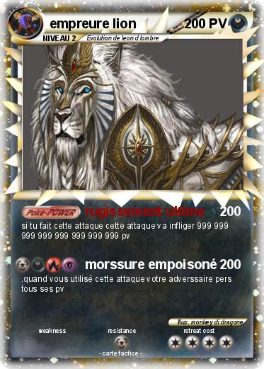 Pokemon empreure lion