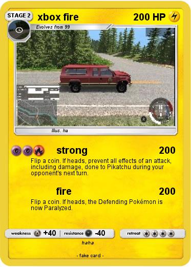 Pokemon xbox fire