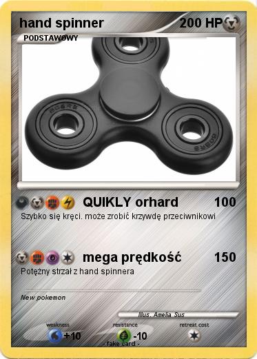 Pokemon hand spinner
