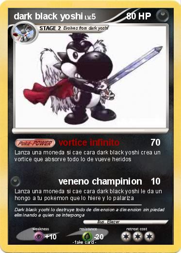 Pokemon dark black yoshi