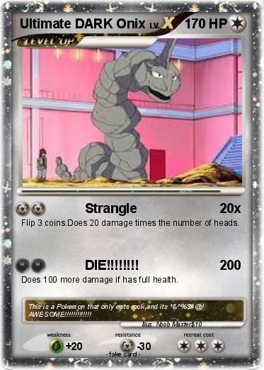 Pokemon Ultimate DARK Onix