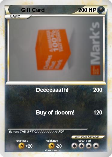 Pokemon Gift Card