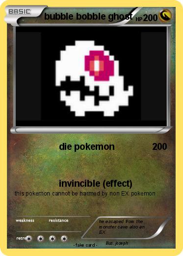 Pokemon bubble bobble ghost