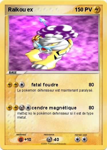 Pokemon Raikou ex 