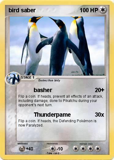 Pokemon bird saber