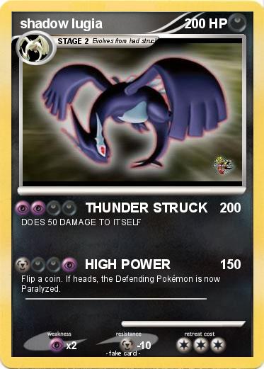 Pokemon shadow lugia