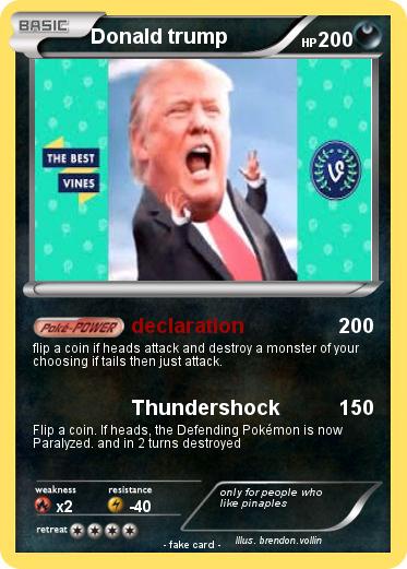 Pokemon Donald trump