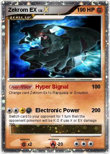 Pokemon Zekrom EX