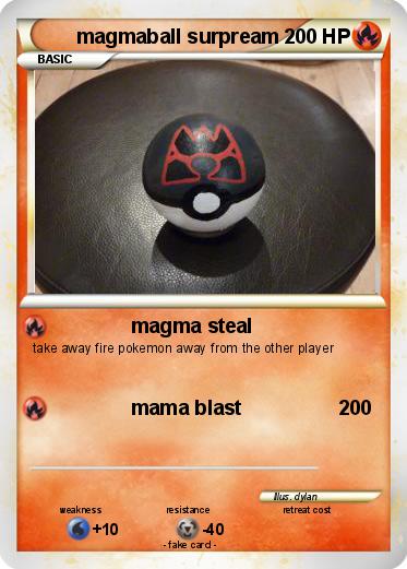 Pokemon magmaball surpream