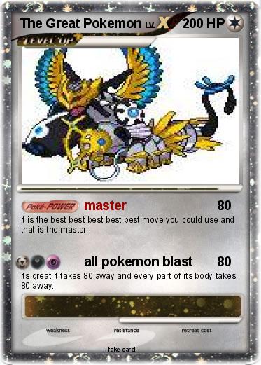 Pokemon The Great Pokemon