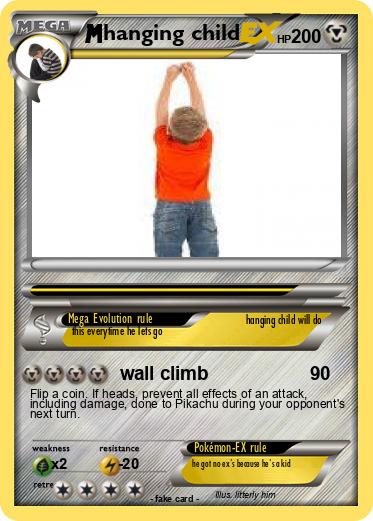Pokemon hanging child