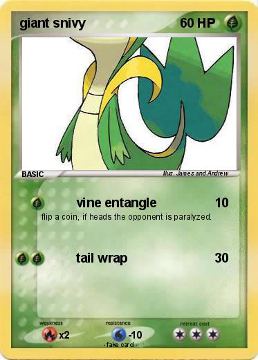Pokemon giant snivy