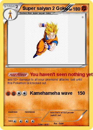 Pokemon Super saiyan 2 Goku