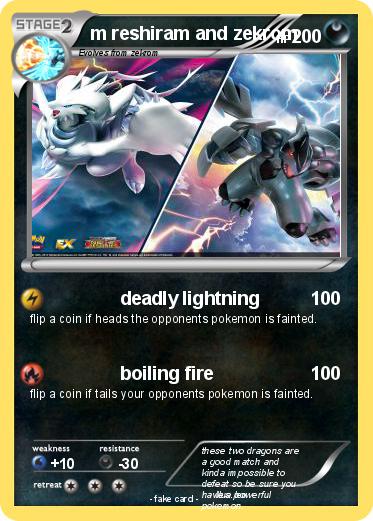 Pokemon m reshiram and zekrom