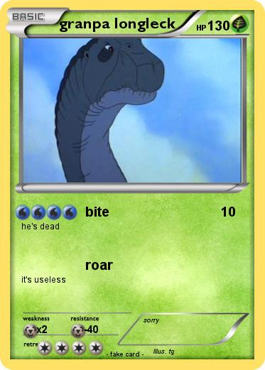 Pokemon granpa longleck